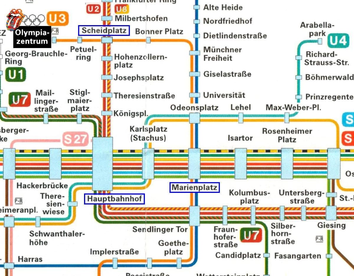 מפה של מינכן hauptbahnhof