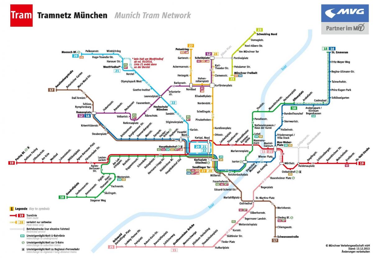 מפה של מינכן החשמלית