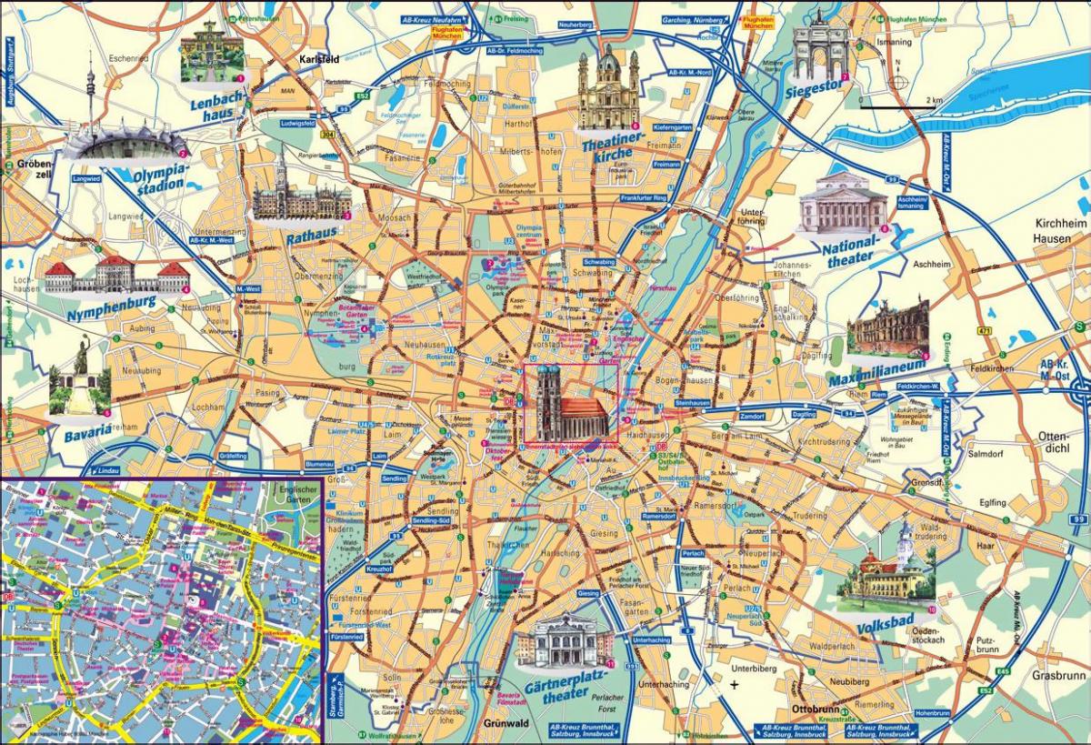 מפה של מינכן