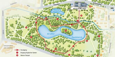 מפה של englischer garten