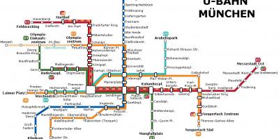 Ubahn המפה מינכן