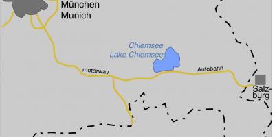 המפה ofmunich אגמים 