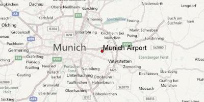 מפה של מינכן וסביבתה