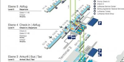 מפה של נמל התעופה של מינכן לופטהנזה